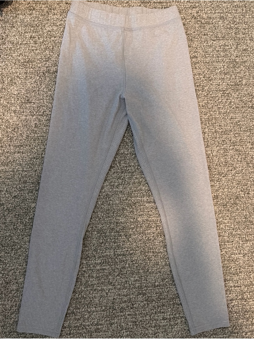 ALO Ribbed Leggings - Light Gray